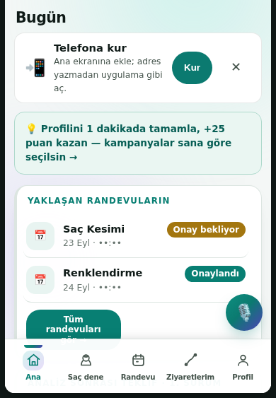 Beispielansicht mit Testdaten